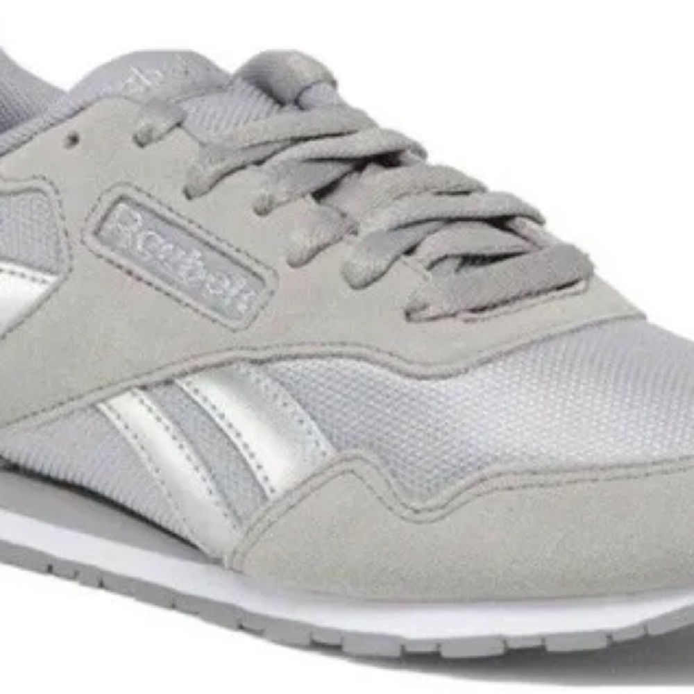 Reebok Gray and Silver Women's Sneakers